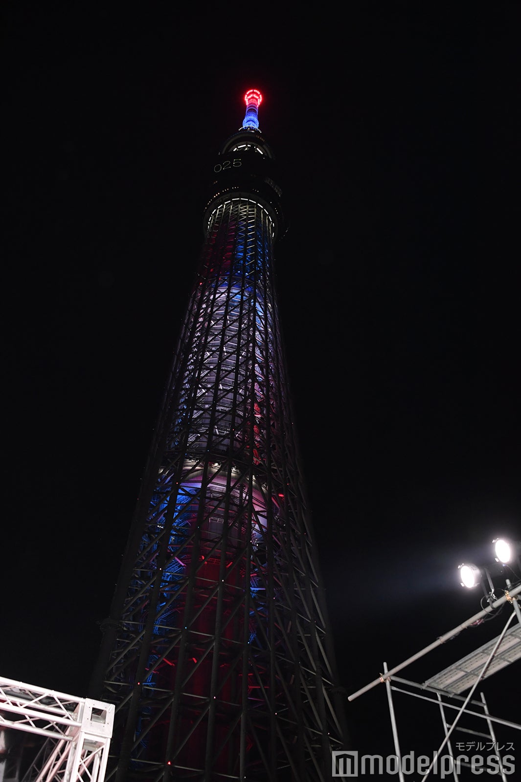 東京スカイツリーがライトアップ（C）モデルプレス