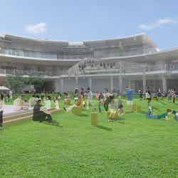 ルーファ広場パース/画像提供:三井不動産