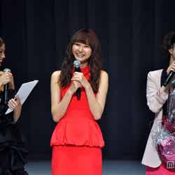 （写真左から）矢野未希子、美優、田中美保