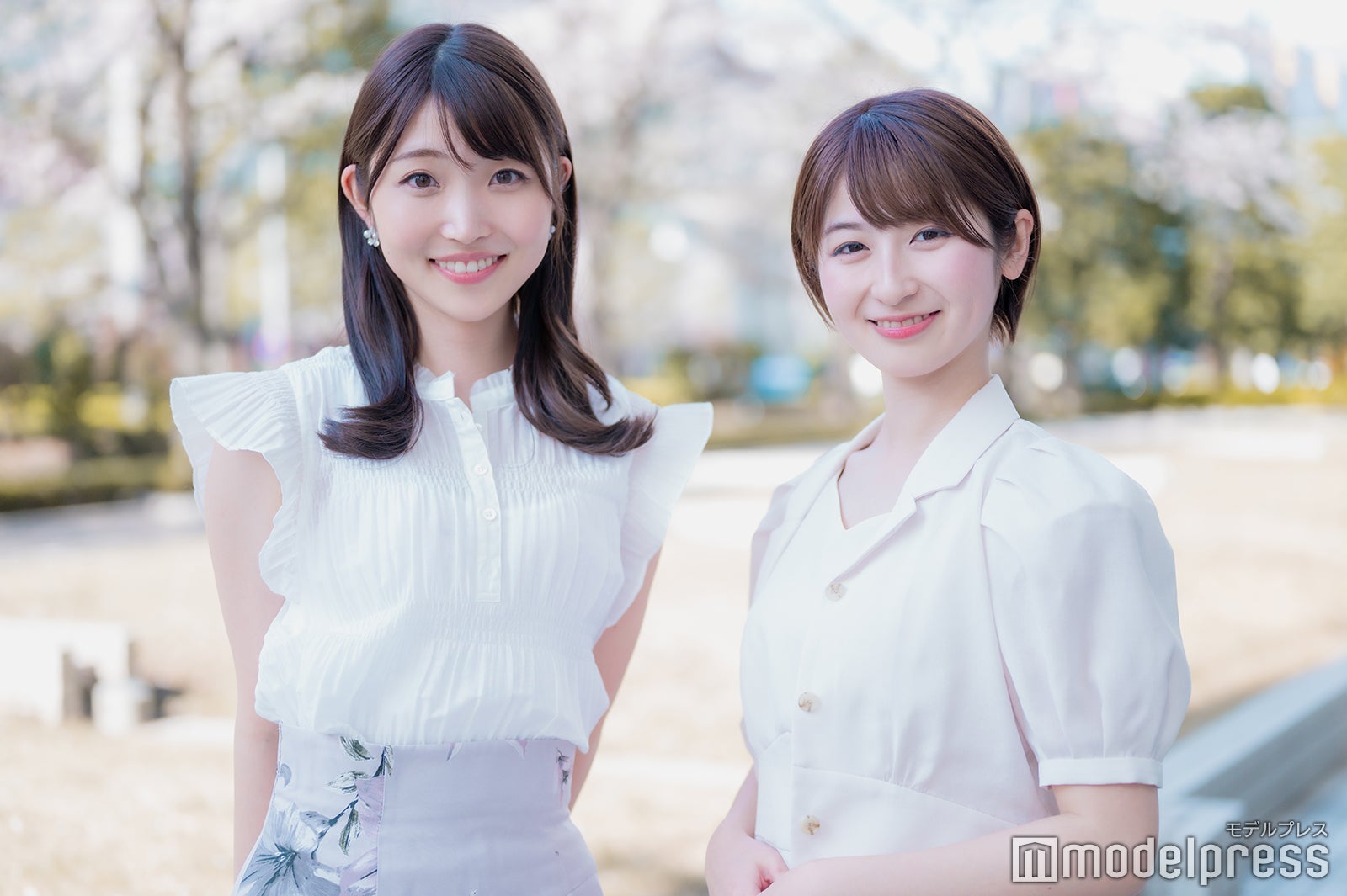 「第3回学生アナウンス大賞」グランプリ・西田杏優さん、モデルプレス賞・ 千葉梨々花さん（C）モデルプレス