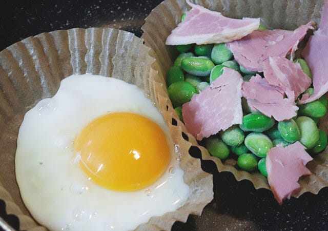 ダイソー　紙の目玉焼きシート　使用方法