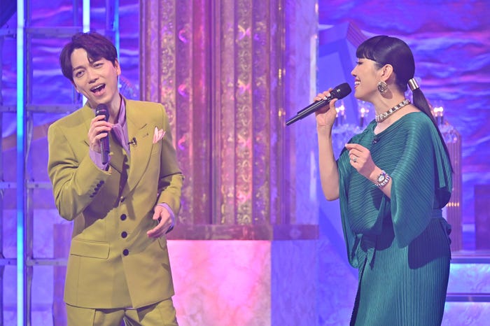 山崎育三郎、アンミカ(C)テレビ朝日