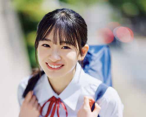 櫻坂46小島凪紗、無垢な笑顔&初々しい制服姿にキュン 「アップトゥボーイ」初登場