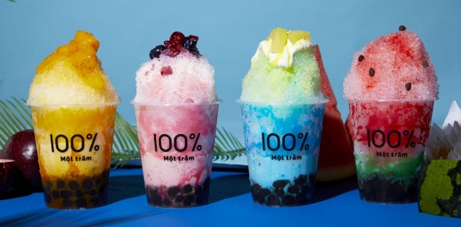 スイカかき氷、いちごミルク氷、マンゴーかき氷、ラムネかき氷 480～520円／画像提供：オペレーションファクトリー