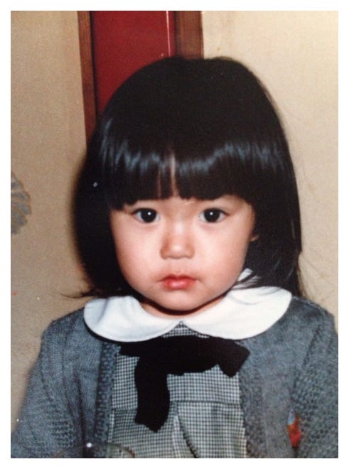2歳の頃の矢田亜希子／矢田亜希子オフィシャルブログ（Ameba）より