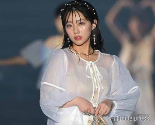 元HKT48田中美久、地元・熊本に凱旋 スリットから美脚スラリ【TGC熊本2024】