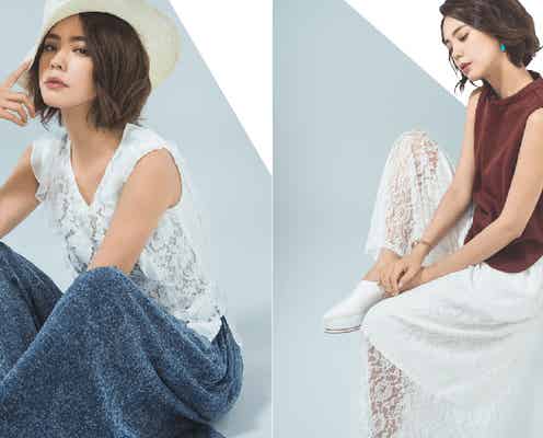 透け感&上品な“レース”で大人色っぽスタイル