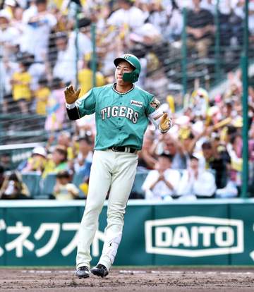阪神・ドラ1立石 聖地初V打！初お立ち台「早く立ちたかったので最高の気分です」 チーム連勝で首位再浮上