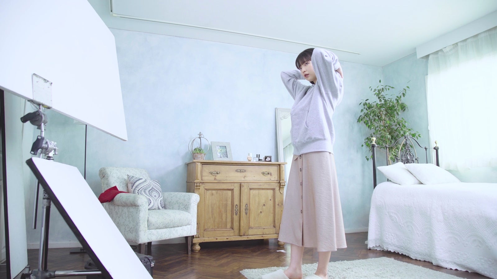 田中芽衣／メイキング＆インタビューより（提供写真）