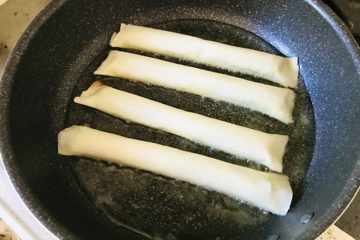 オクラの春巻き