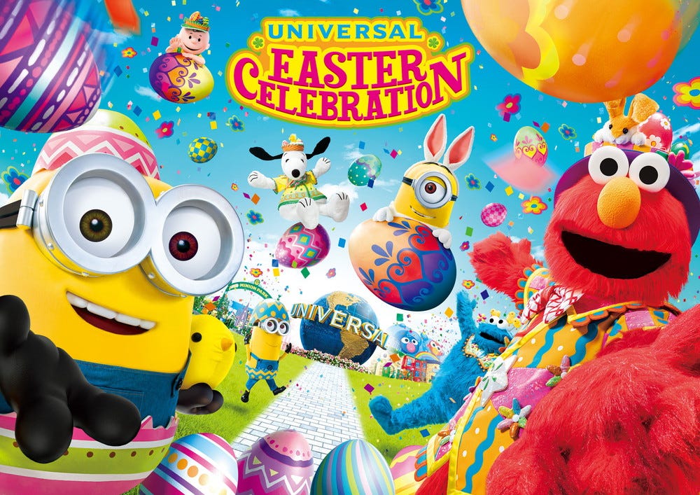 USJ「ユニバーサル・イースター・セレブレーション」タマゴやウサギモチーフの限定フード&グッズも