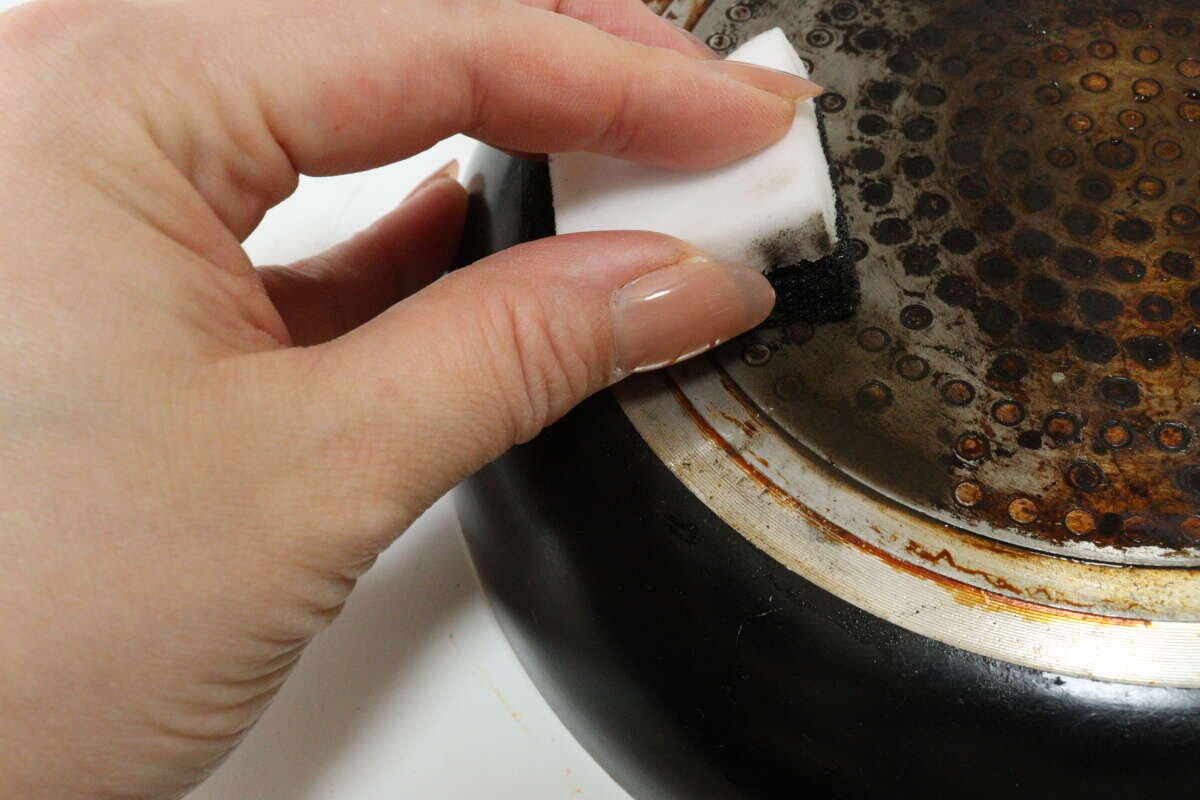 コゲお掃除シート＋メラミン（落ち落ちV）　汚れ落ち