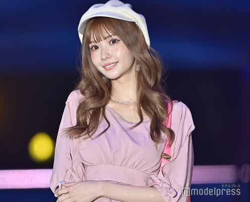 “12時間で1億超”北新地No.1キャバ嬢・ひめか、ピンクコーデでガーリーな魅力放つ<GirlsAward 2022 S/S>