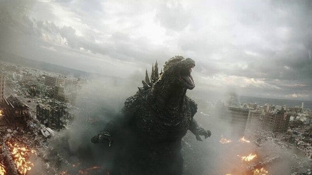 ゴジラが大画面に登場。その臨場感に圧倒されます