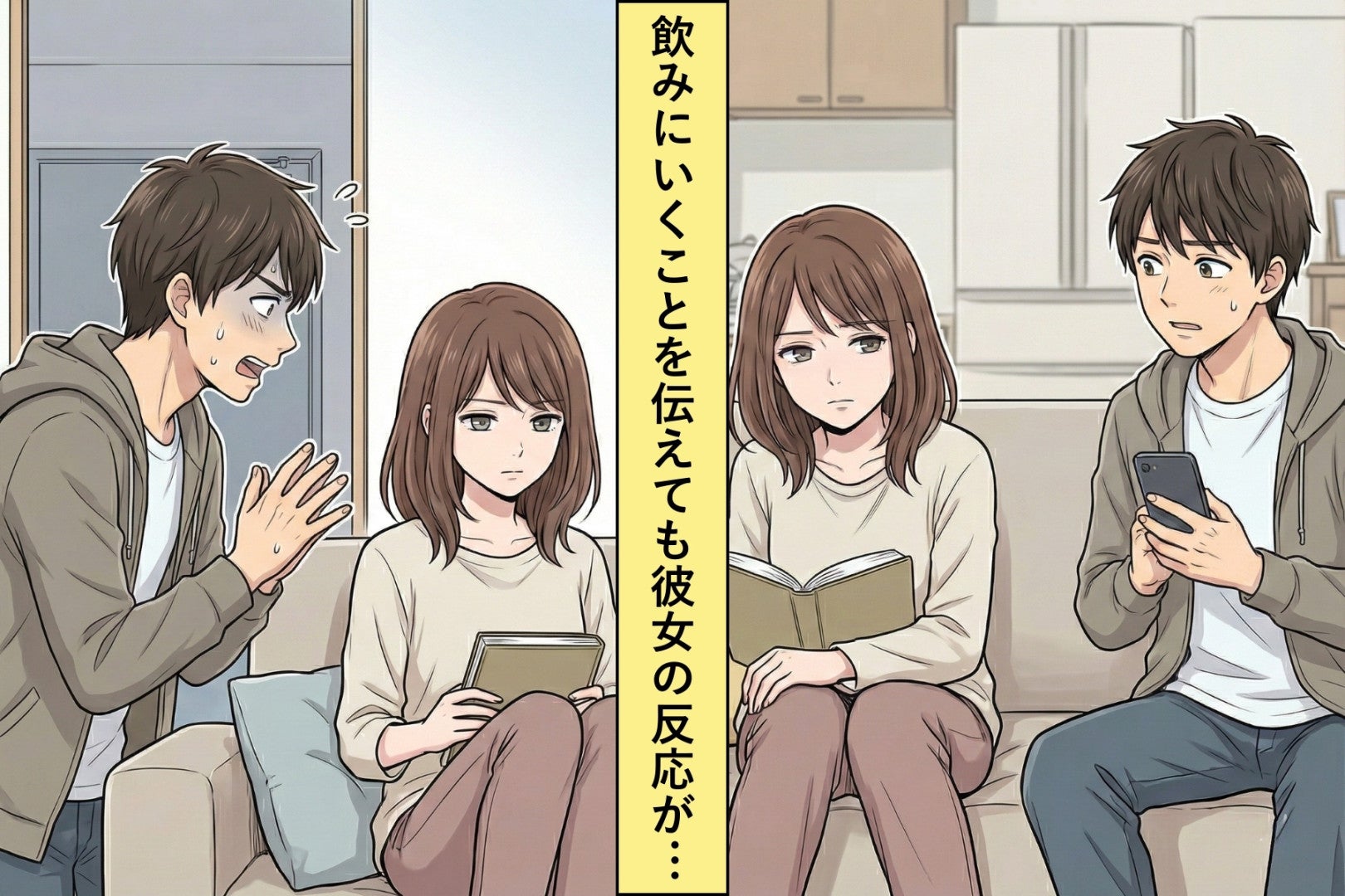 女友達と飲みに行くことを、彼女に咎められなくなった→「怒ってくれた方がいい」と言った日、彼女の目が完全に冷めていた