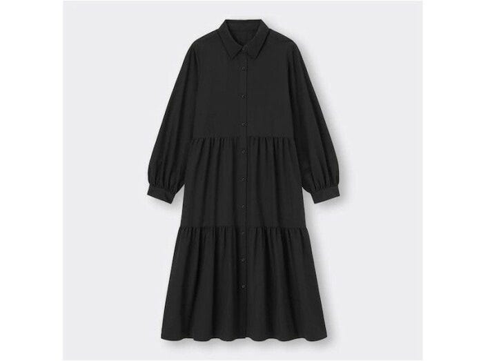 ジーユー　ティアードシャツワンピース　2990円（税込）※一部店舗およびオンラインストアのみ販売