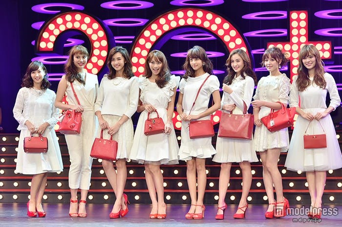 (左から)藤本美貴、土屋巴瑞季、有村実樹、蛯原友里、山本美月、オードリー亜谷香、久住小春、泉里香