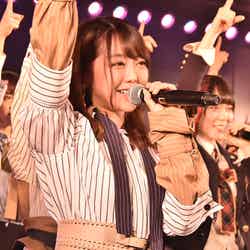 卒業を発表した峯岸みなみ／AKB48劇場14周年特別記念公演（C）AKS