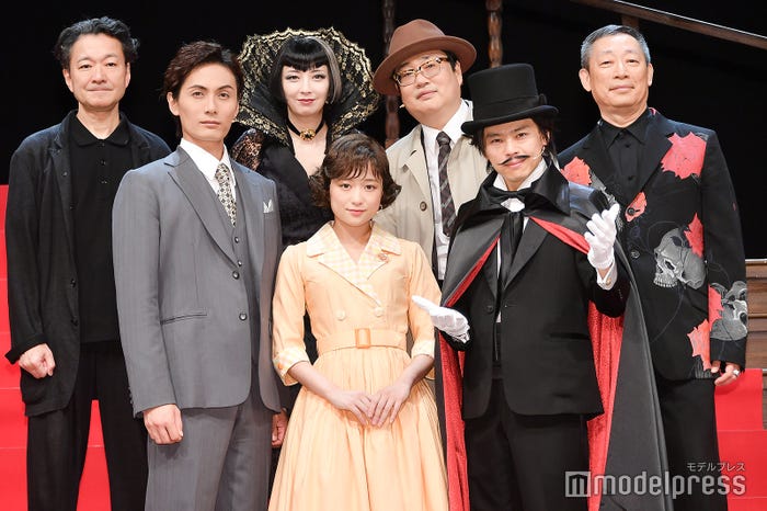 (前列左から)加藤和樹、大原櫻子、中川晃教(後列左から)白井晃、高橋由美子、六角精児、森雪之丞(C)モデルプレス
