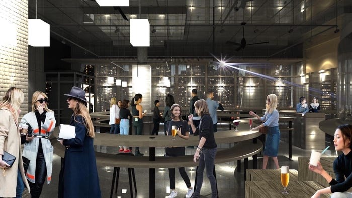 SWITCH BAR 梅田茶屋町店内観CG/画像提供:株式会社TRICK DESIGN