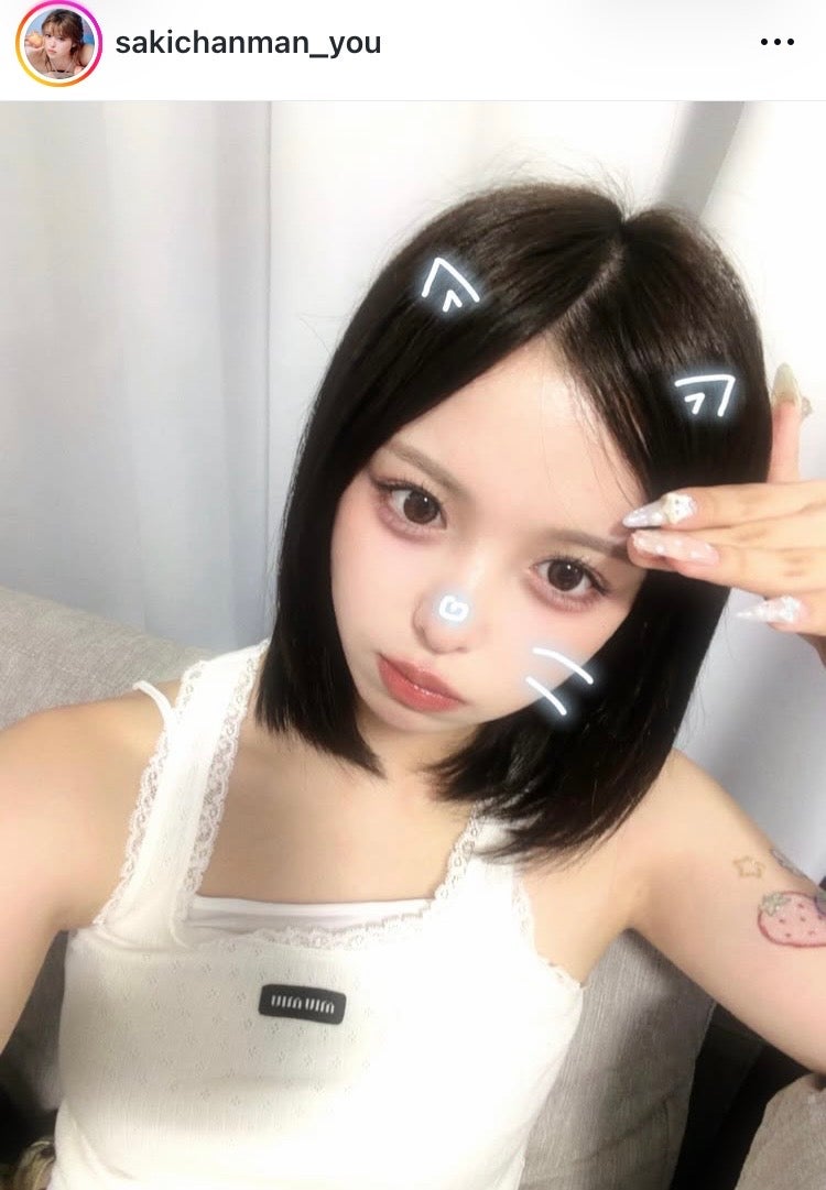 ボブヘアのおさき／おさきInstagramより