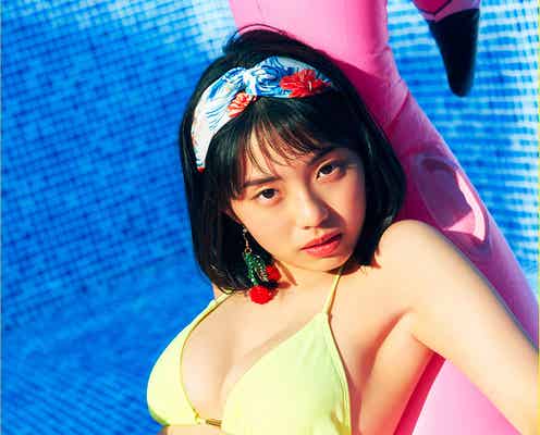 「ミスマガジン2020」菊地姫奈、大人な雰囲気漂う水着姿 赤いリップにもドキッ