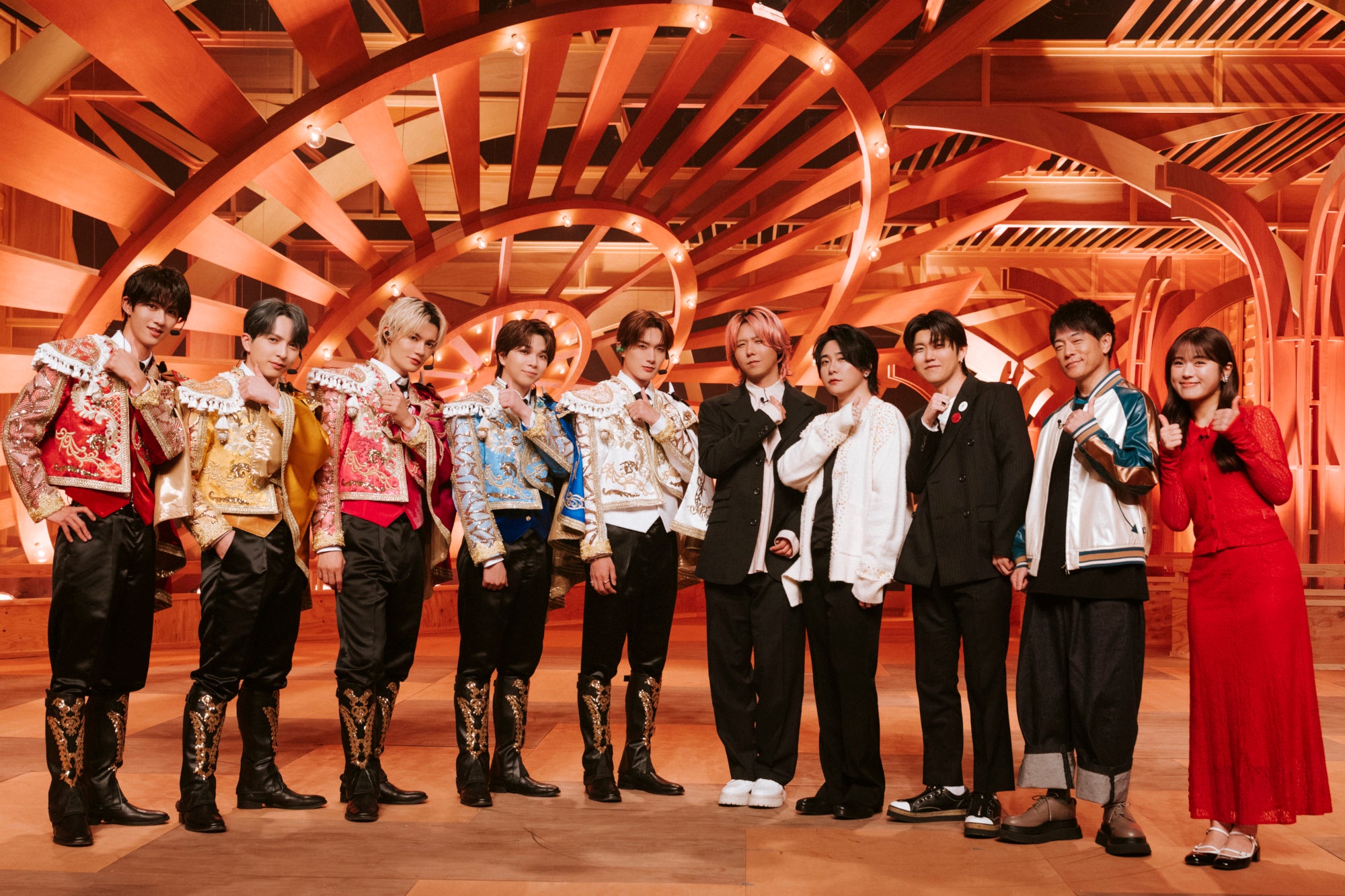 M!LK、Mrs. GREEN APPLE、陣内智則、渋谷凪咲（C）TBS