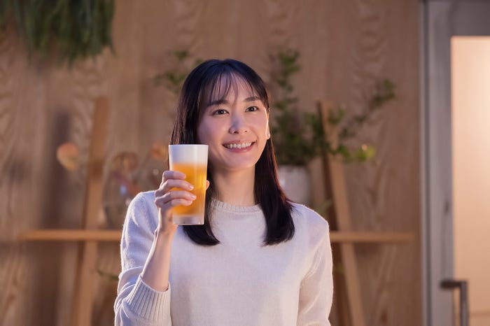 新垣結衣新CMメイキング(提供写真)