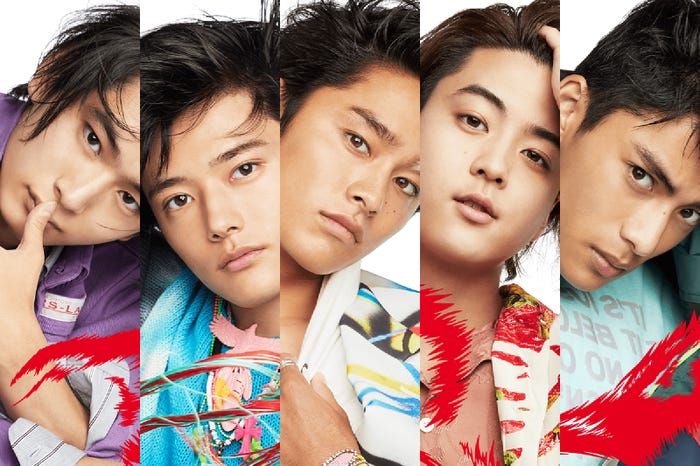 『オオカミくんには騙されない』に出演する(左から)押田岳、Kaito、平原颯馬、Masafumi、藤枝喜輝(C)AbemaTV, Inc.(C)LESLIE KEE
