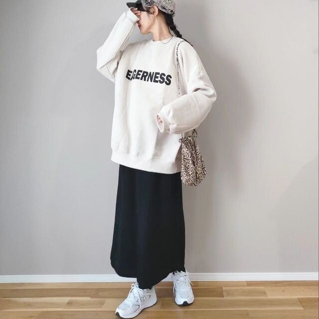 黒スカートコーデ 冬におすすめの大人の黒スカートコーデ