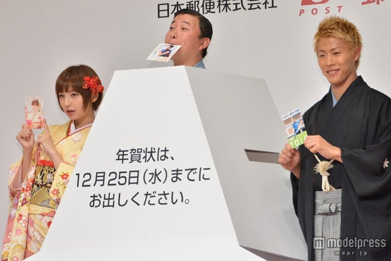 （左より）篠田麻里子、スギちゃん、柿谷曜一朗選手