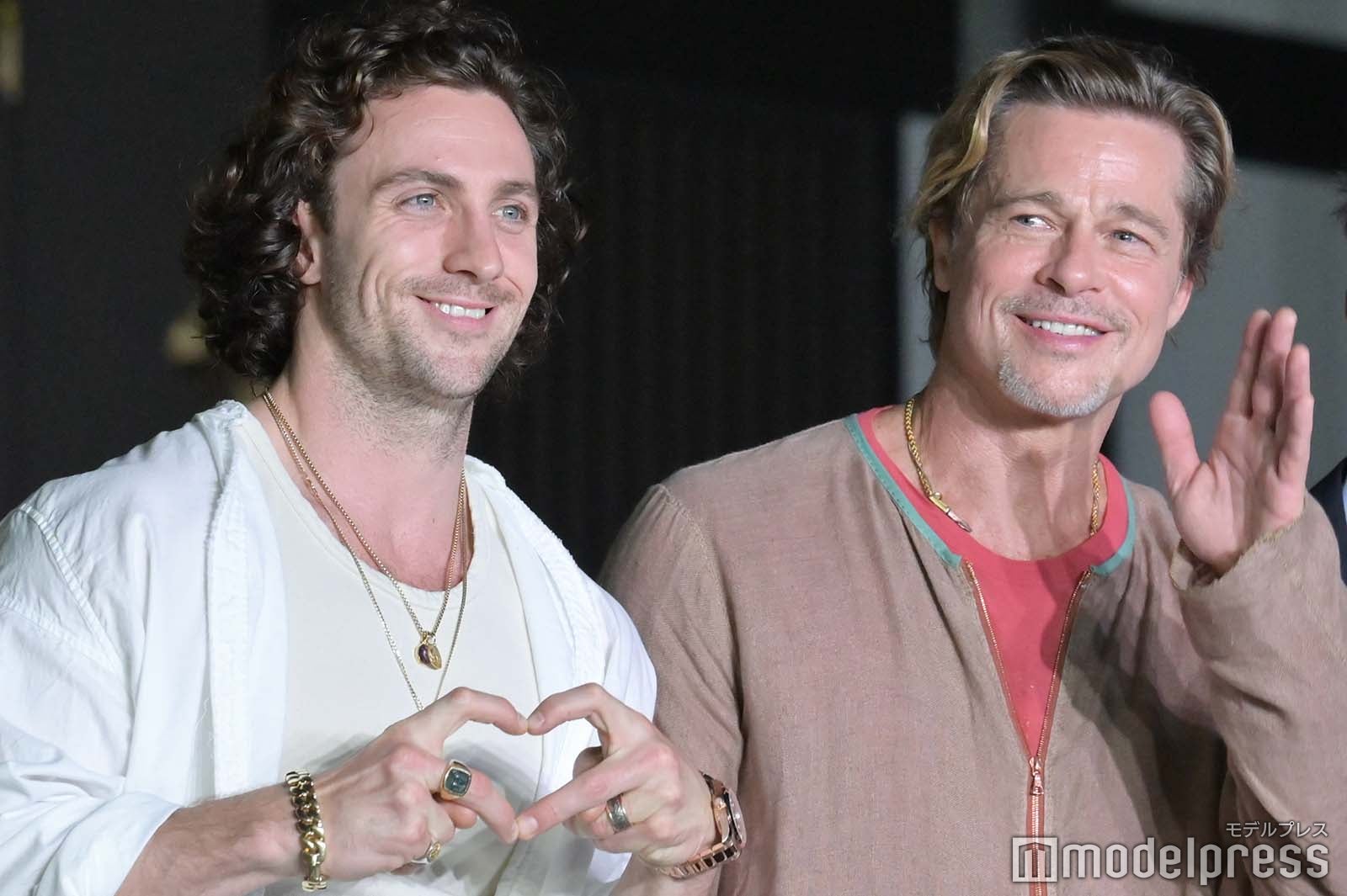 アーロン・テイラー＝ジョンソン、ブラッド・ピット （C）モデルプレス