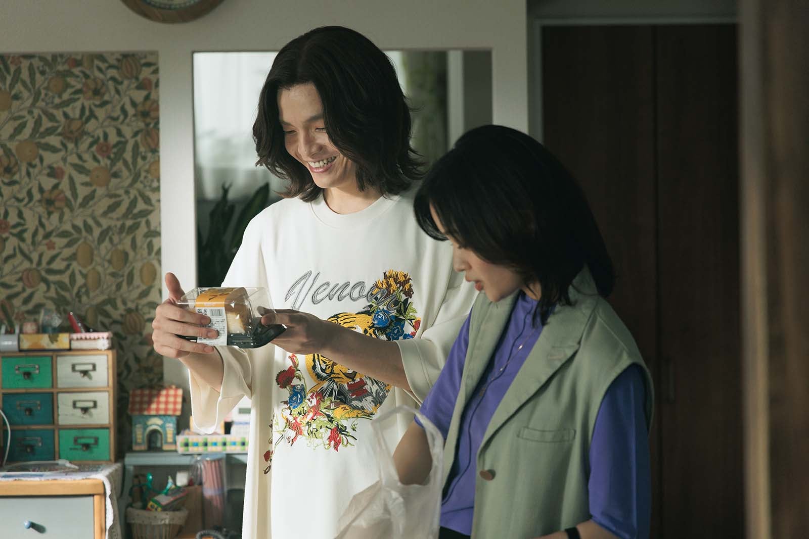 岡山天音、藤原さくら「こっち向いてよ向井くん」第6話より（C）日本テレビ