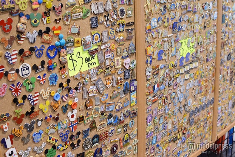様々なピンバッチを取り扱うブース