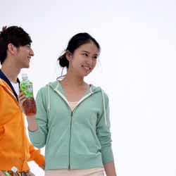 武井咲のCM撮影風景