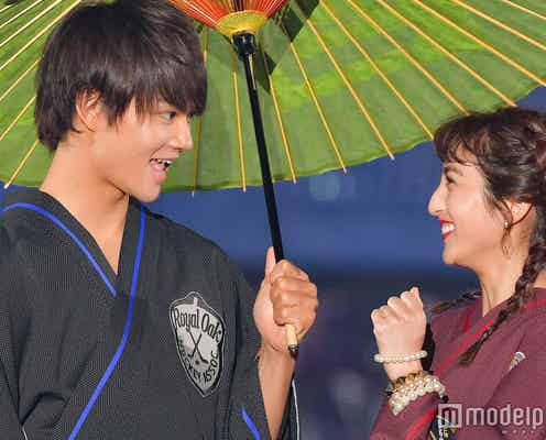 M!LK佐野勇斗&堀田茜、相合い傘で2ショットランウェイ<関コレ2018S/S>