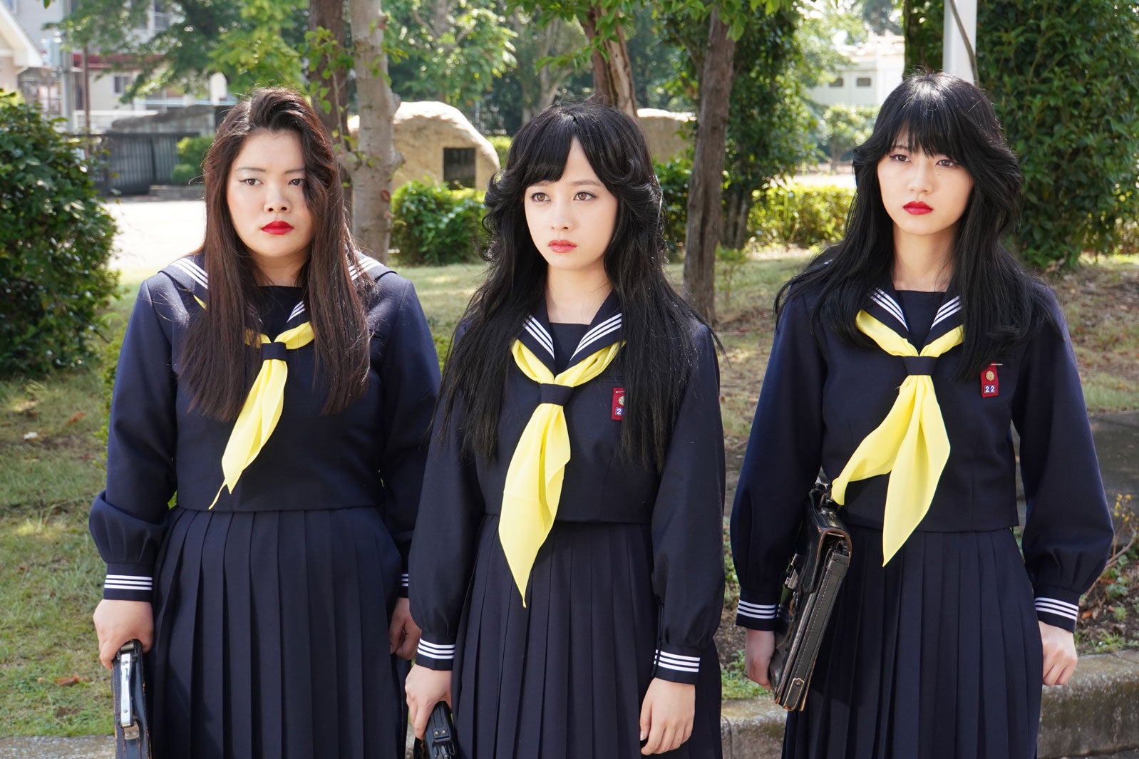 富田望生・橋本環奈・若月佑美／「今日から俺は！！」第1話より（C）日本テレビ