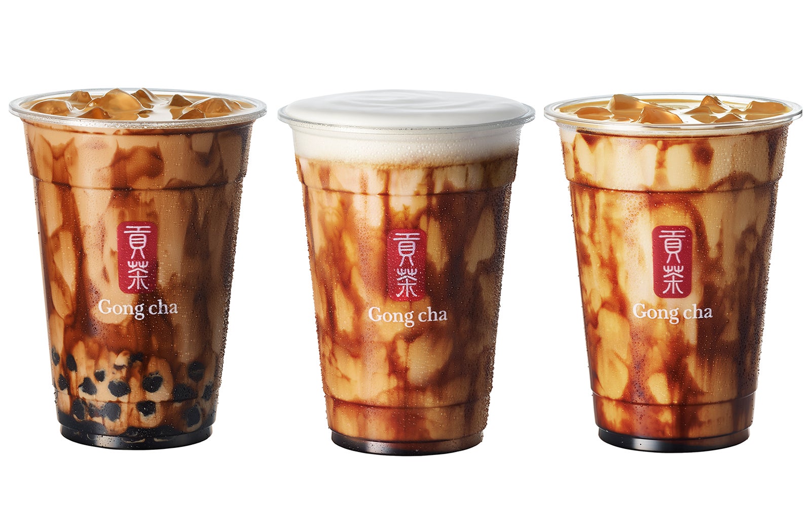 台湾ティーカフェ・ゴンチャ「黒糖ミルク 焙煎きなこ」香ばしきなこが黒糖とマッチ