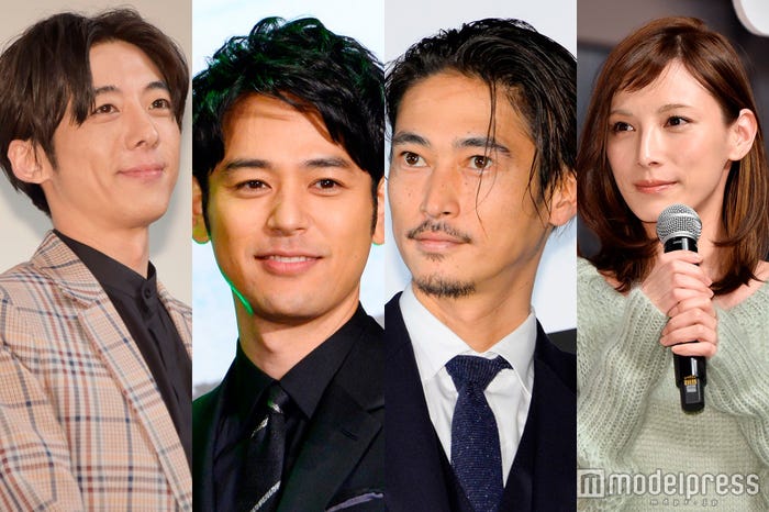 (左から)高橋一生、妻夫木聡、窪塚洋介、加藤あい (C)モデルプレス