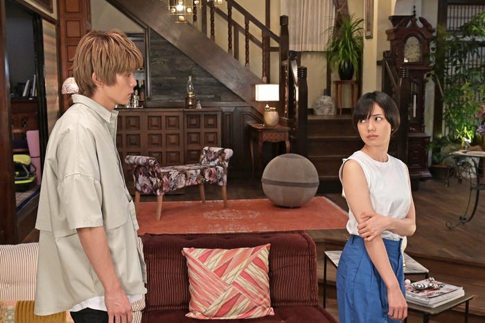 眞栄田郷敦、二階堂ふみ「プロミス・シンデレラ」第9話より(C)TBS
