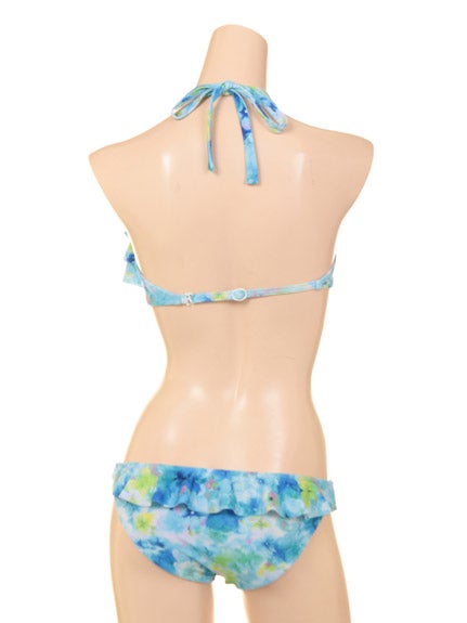 フラワープリント 3段フリル バンドゥブラ「Swimwear Collection」14,580円(税込)