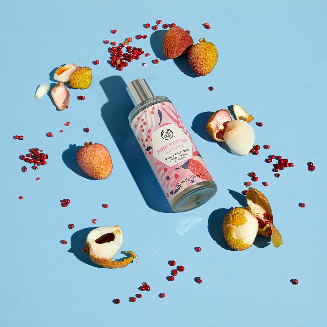 「ヘア＆ボディミスト ピンクペッパー＆ライチ」（提供写真）