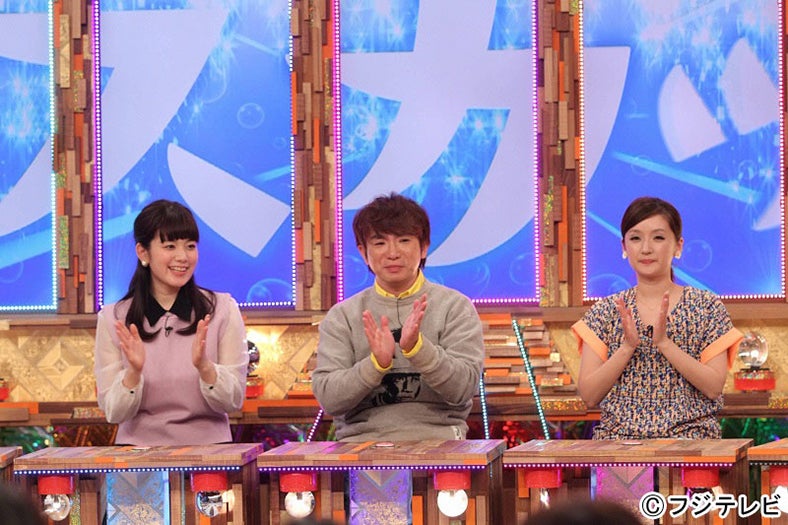 バラエティ番組「痛快TV スカッとジャパン」／16日放送カット（左より：筧美和子、濱口優、千秋）