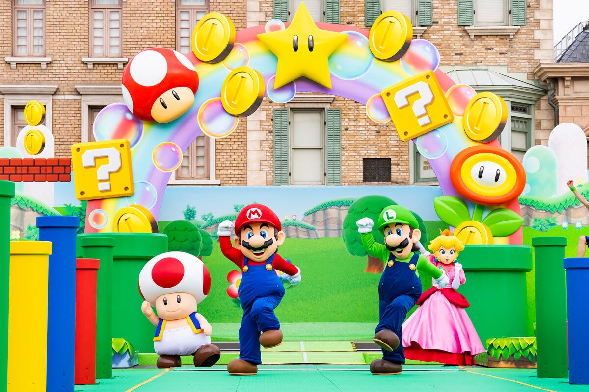 マリオはもちろん、ルイージ、ピーチ姫、キノピオもやって来ます　画像提供：ユニバーサル・スタジオ・ジャパン