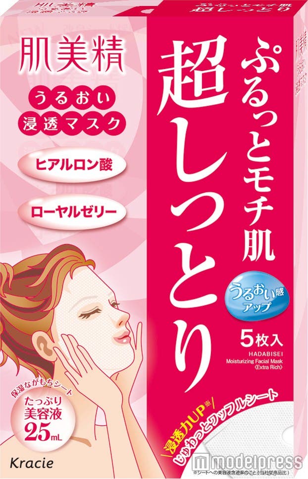 肌当たりのソフトなシートに、とろりとしたうるおい美容液をたっぷりIN