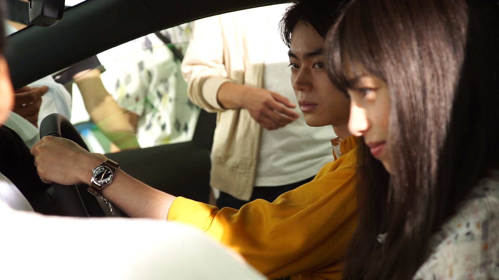 菅田将暉、中条あやみ／新CM「気持ちいい日」メイキングより（提供写真）