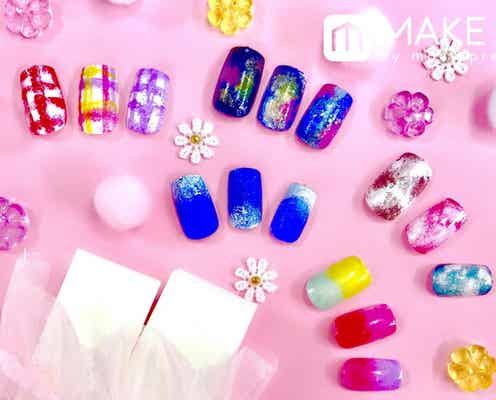 スポンジネイルでキュートな指先!グラデ・フレンチ・〇〇柄…思いのままに楽しんで