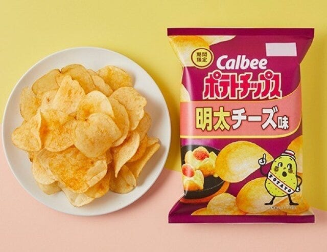 ローソン　カルビー　ポテトチップス　明太チーズ味