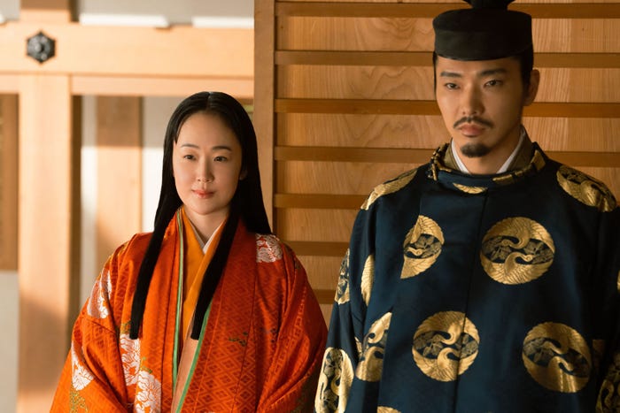 黒木華、柄本佑「光る君へ」第37話(C)NHK