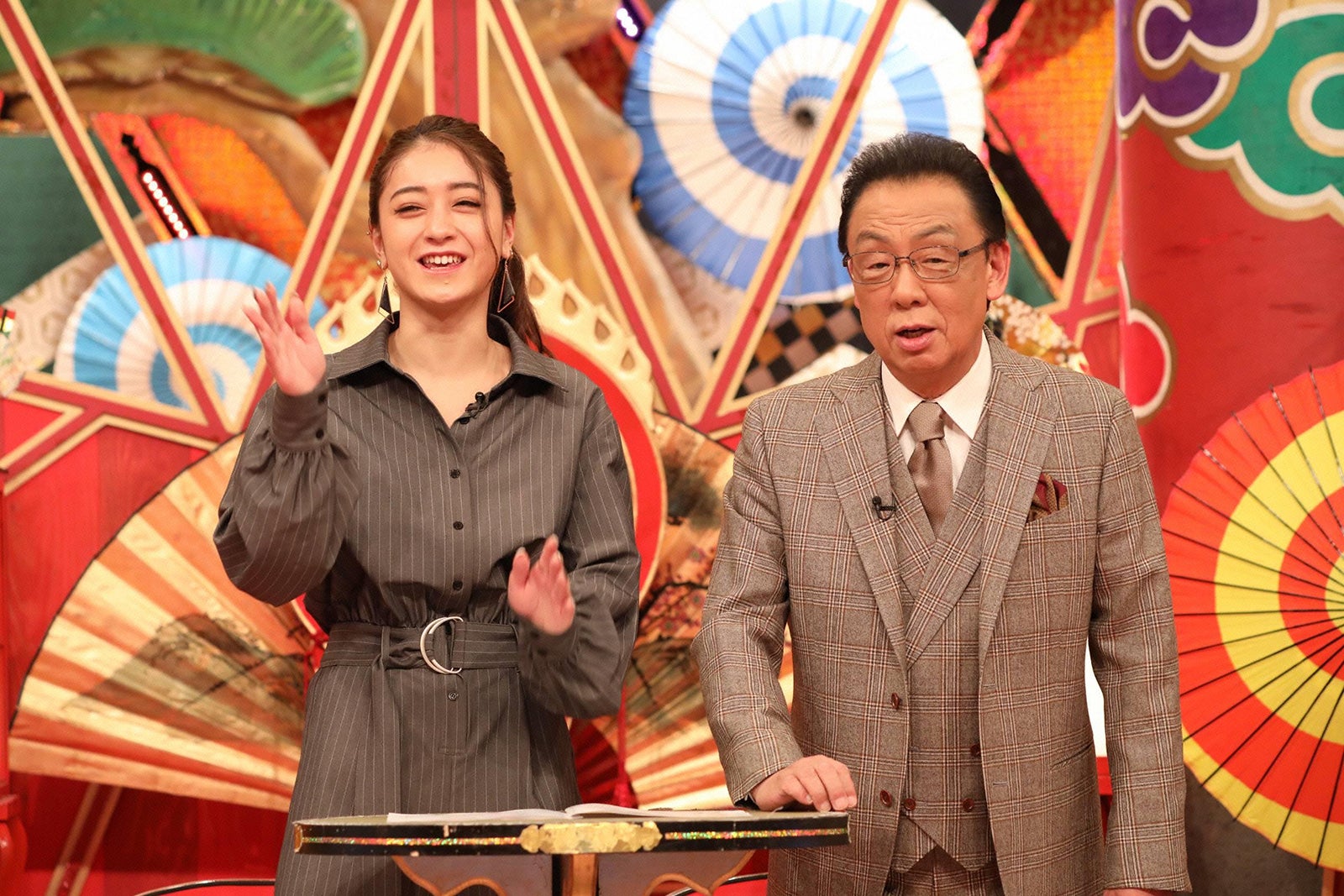 池田美優、梅沢富美男（C）フジテレビ